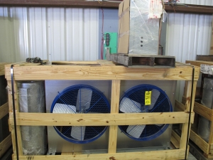 COOLER, DIRECT DRIVE DRY KIND, MODEL HCDC-12. EDPAC, COMPLETE PACKAGE. INCLUDES: WATER PUMP, CONTROL PANEL, FAN CYCLE CONTROLS, AND EXPANSION TANK. (W-44) LOADING & HANDLING FEE $25-